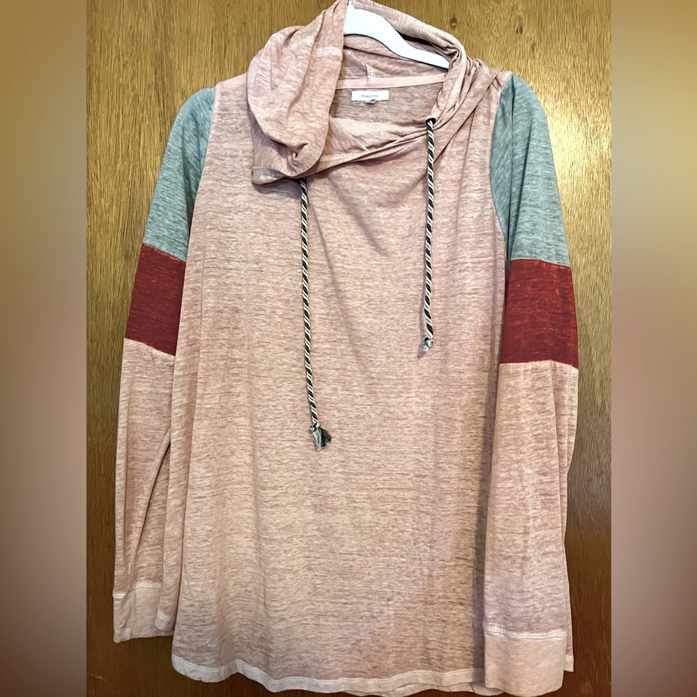Maurices | Pink Colorblock Hoodie | Size XL